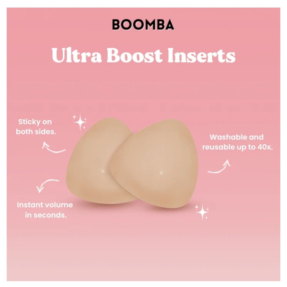 NEW - BOOMBA
Ultra Boost Bra Inserts 
Sand
Cup Size C
New Open Box